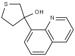 Tetrahydro-3-(8-quinolinyl)thiophene-3-ol Structure