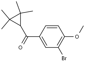 (3-Bromo-4-methoxyphenyl)(2,2,3,3-tetramethylcyclopropyl)methanone Structure