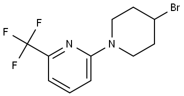 2-(4-Bromo-1-piperidinyl)-6-(trifluoromethyl)pyridine Structure