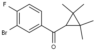 (3-Bromo-4-fluorophenyl)(2,2,3,3-tetramethylcyclopropyl)methanone Structure