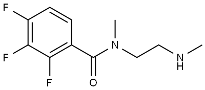 2,3,4-Trifluoro-N-methyl-N-[2-(methylamino)ethyl]benzamide 구조식 이미지