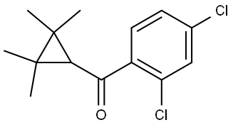 (2,4-Dichlorophenyl)(2,2,3,3-tetramethylcyclopropyl)methanone Structure