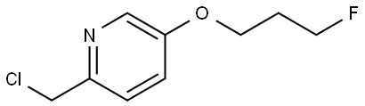 2-(chloromethyl)-5-(3-fluoropropoxy)pyridine Structure