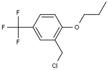 2-(Chloromethyl)-1-propoxy-4-(trifluoromethyl)benzene Structure