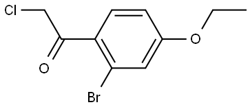 1-(2-Bromo-4-ethoxyphenyl)-2-chloroethanone Structure