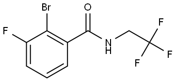 2-Bromo-3-fluoro-N-(2,2,2-trifluoroethyl)benzamide Structure