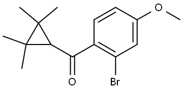 (2-Bromo-4-methoxyphenyl)(2,2,3,3-tetramethylcyclopropyl)methanone Structure