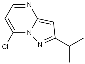 7-chloro-2-isopropylpyrazolo[1,5-a]pyrimidine Structure