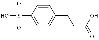 Benzenepropanoic acid, 4-sulfo- Structure