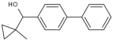 α-(1-Methylcyclopropyl)[1,1'-biphenyl]-4-methanol Structure