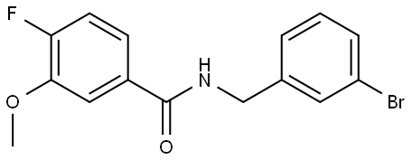 N-[(3-Bromophenyl)methyl]-4-fluoro-3-methoxybenzamide Structure