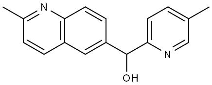 2-Methyl-α-(5-methyl-2-pyridinyl)-6-quinolinemethanol Structure