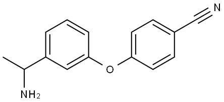 4-[3-(1-AMINOETHYL)PHENOXY]BENZONITRILE Structure