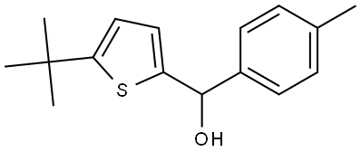 5-(1,1-Dimethylethyl)-α-(4-methylphenyl)-2-thiophenemethanol Structure