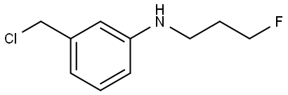 3-(chloromethyl)-N-(3-fluoropropyl)aniline Structure