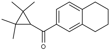 (5,6,7,8-Tetrahydro-2-naphthalenyl)(2,2,3,3-tetramethylcyclopropyl)methanone Structure