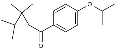 4-(1-Methylethoxy)phenyl](2,2,3,3-tetramethylcyclopropyl)methanone Structure