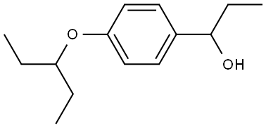 α-Ethyl-4-(1-ethylpropoxy)benzenemethanol Structure