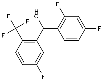 2,4-Difluoro-α-[5-fluoro-2-(trifluoromethyl)phenyl]benzenemethanol Structure