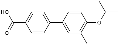 3'-Methyl-4'-(1-methylethoxy)[1,1'-biphenyl]-4-carboxylic acid Structure