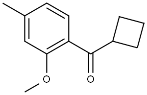 Cyclobutyl(2-methoxy-4-methylphenyl)methanone Structure