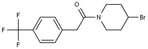 1-(4-Bromo-1-piperidinyl)-2-[4-(trifluoromethyl)phenyl]ethanone Structure