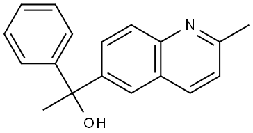 α,2-Dimethyl-α-phenyl-6-quinolinemethanol Structure