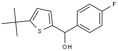 5-(1,1-Dimethylethyl)-α-(4-fluorophenyl)-2-thiophenemethanol Structure