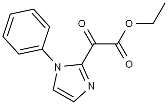 ethyl 2-oxo-2-(1-phenyl-1H-imidazol-2-yl)acetate Structure