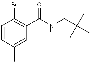 2-Bromo-N-(2,2-dimethylpropyl)-5-methylbenzamide Structure