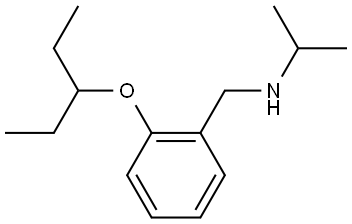 2-(1-Ethylpropoxy)-N-(1-methylethyl)benzenemethanamine Structure