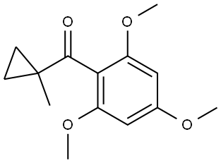 (1-Methylcyclopropyl)(2,4,6-trimethoxyphenyl)methanone Structure