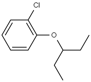 1-Chloro-2-(1-ethylpropoxy)benzene Structure