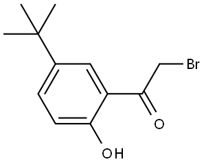 2-bromo-1-(5-(tert-butyl)-2-hydroxyphenyl)ethan-1-one Structure