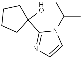 1-[1-(1-Methylethyl)-1H-imidazol-2-yl]cyclopentanol Structure