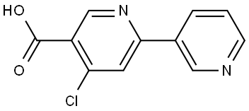 4-Chloro[2,3'-bipyridine]-5-carboxylic acid Structure