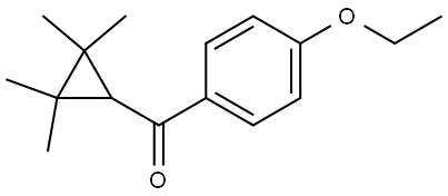 (4-Ethoxyphenyl)(2,2,3,3-tetramethylcyclopropyl)methanone Structure