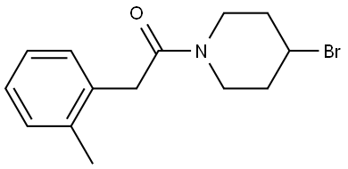 1-(4-Bromo-1-piperidinyl)-2-(2-methylphenyl)ethanone Structure