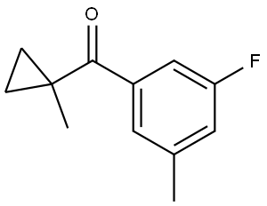 Methanone, (3-fluoro-5-methylphenyl)(1-methylcyclopropyl)- Structure