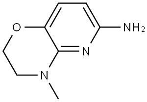 2H-Pyrido[3,2-b]-1,4-oxazin-6-amine, 3,4-dihydro-4-methyl- Structure