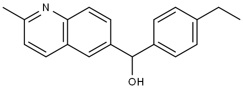 α-(4-Ethylphenyl)-2-methyl-6-quinolinemethanol Structure