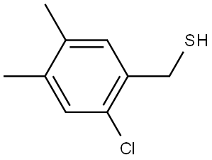 2-Chloro-4,5-dimethylbenzenemethanethiol Structure