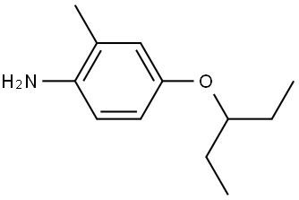 4-(1-Ethylpropoxy)-2-methylbenzenamine Structure