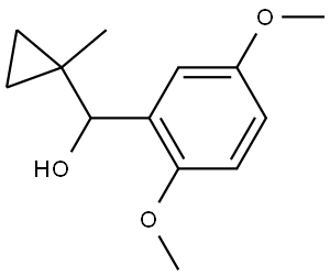 2,5-Dimethoxy-α-(1-methylcyclopropyl)benzenemethanol Structure