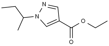 ethyl 1-butan-2-ylpyrazole-4-carboxylate Structure