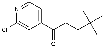 1-(2-Chloro-4-pyridinyl)-4,4-dimethyl-1-pentanone Structure