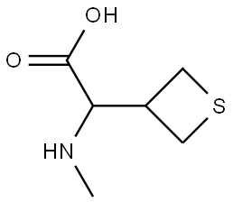 2-(methylamino)-2-(thietan-3-yl)acetic acid Structure