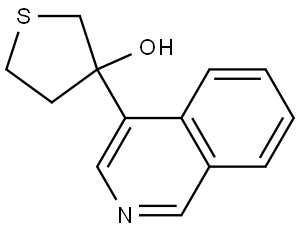 Tetrahydro-3-(4-isoquinolinyl)thiophene-3-ol Structure