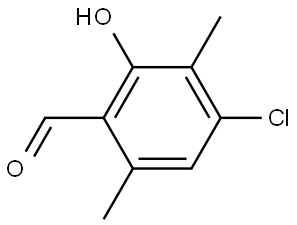 4-Chloro-2-hydroxy-3,6-dimethylbenzaldehyde Structure