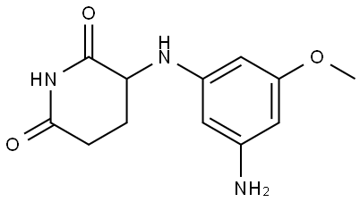 3-(3-amino-5-methoxyanilino)piperidine-2,6-dione Structure